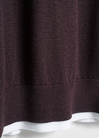 Джемпер с имитацией футболки