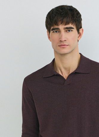 Поло с длинным рукавом