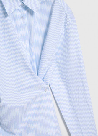 Асимметричная рубашка из хлопка