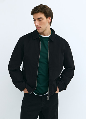 Куртка с отложным воротником