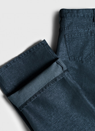 Джинсы Straight с люрексом для девочек