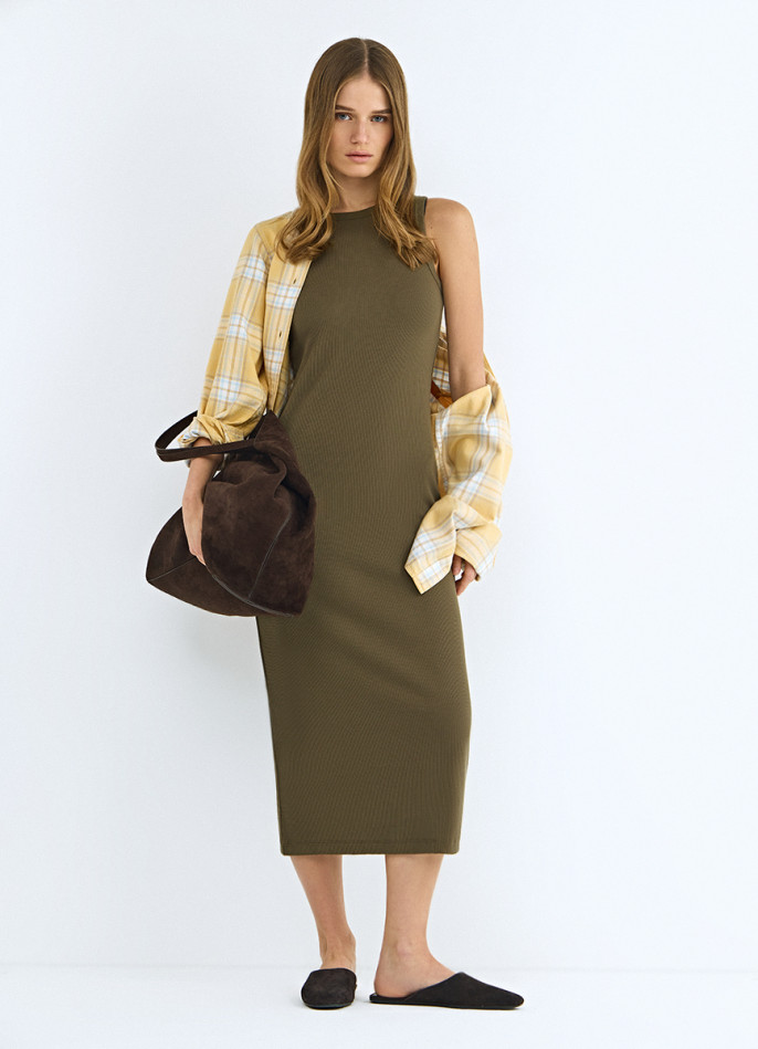 Платье-майка из трикотажа