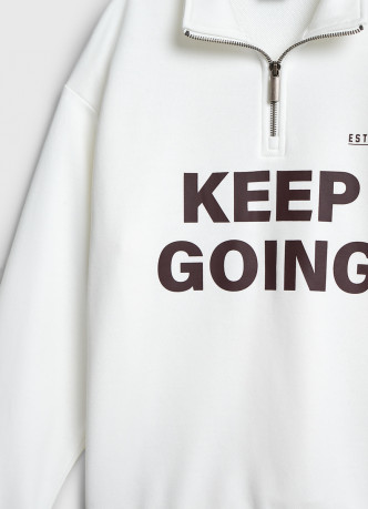 Свитшот с воротником на молнии для мальчиков