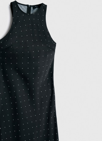 Сатиновое платье с американской проймой