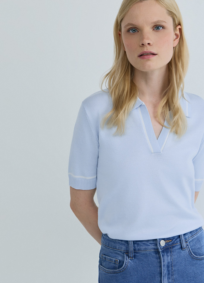 Джемпер с коротким рукавом