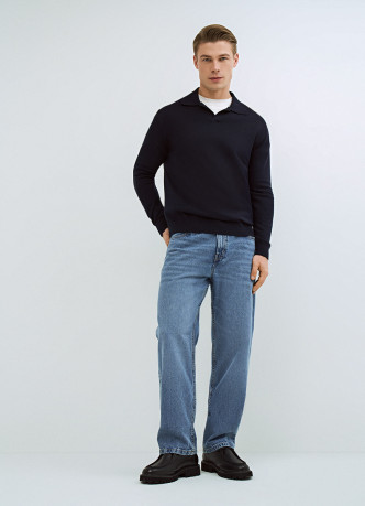 Поло с длинным рукавом