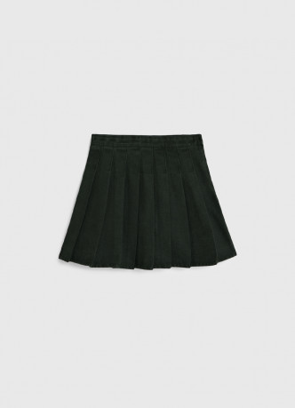 Джинсовая юбка в складку для девочек