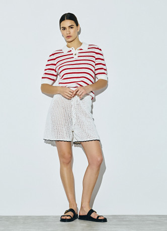 Поло структурной вязки