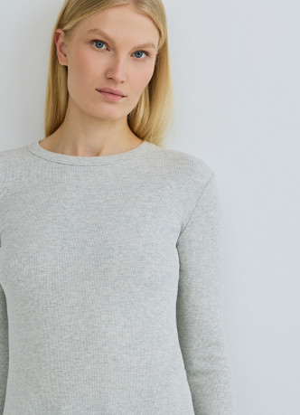 Лонгслив в рубчик