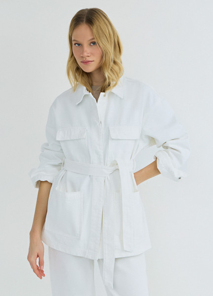 

Джинсовая куртка, Белый