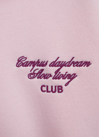 Свитшот с принтом и воротником на молнии