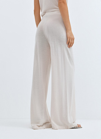 Широкие вязаные брюки