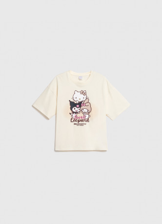 Футболка с принтом Hello Kitty для девочек