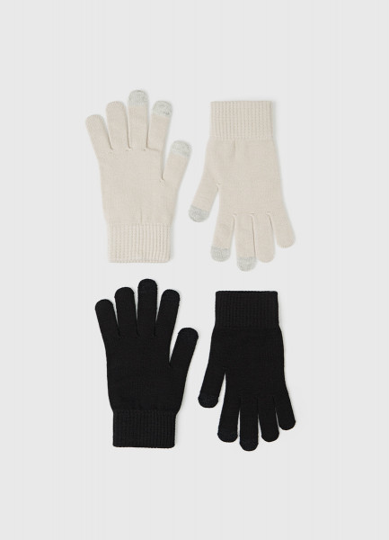 Перчатки 2 пары Черный 499₽