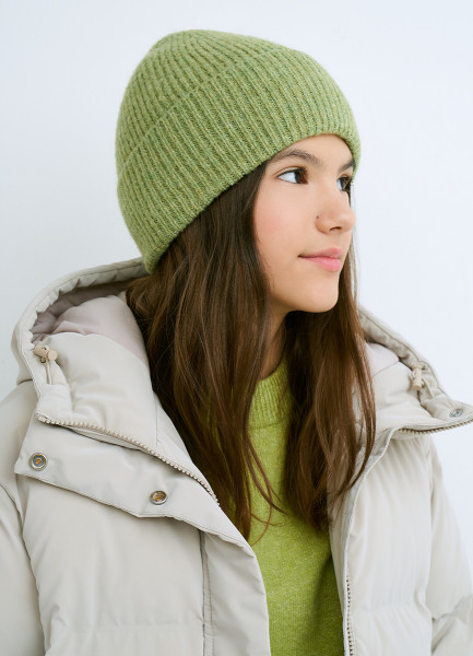 

Вязаная шапка для девочек, Зеленый