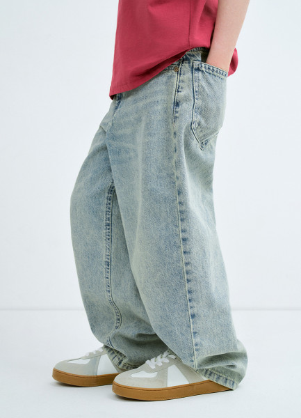 Джинсы-парашюты для мальчиков, Голубой