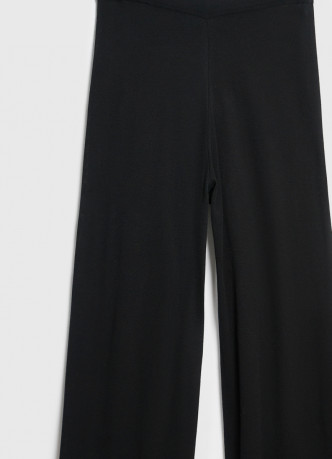 Широкие вязаные брюки