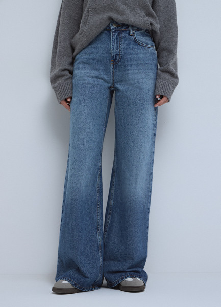 

Широкие джинсы, Синий
