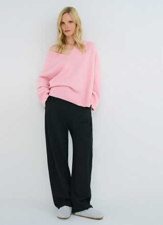 Джемпер из мягкой пряжи с шерстью