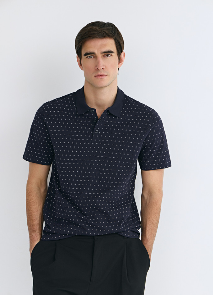 Поло с принтом