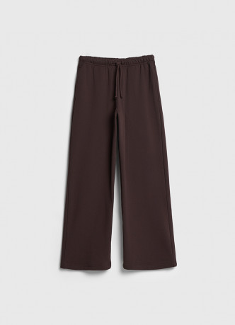 Широкие трикотажные брюки для девочек