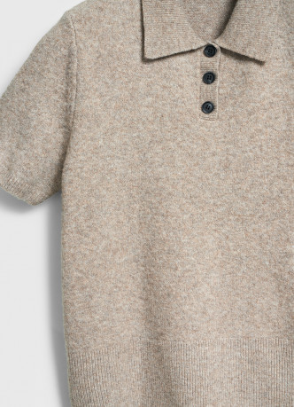 Джемпер поло из пряжи с шерстью