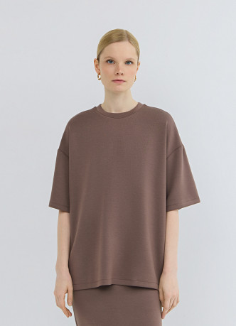 Футболка оверсайз с разрезами