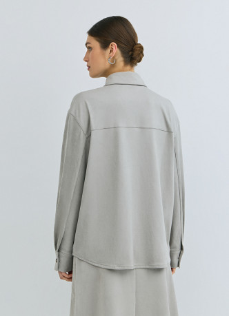 Рубашка из искусственной замши