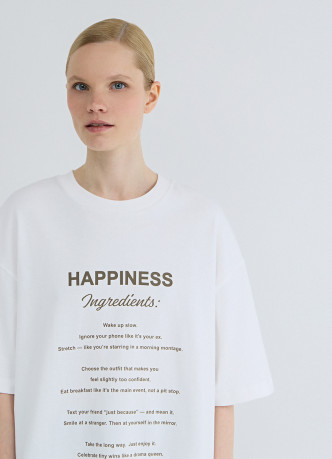 Футболка оверсайз с принтом