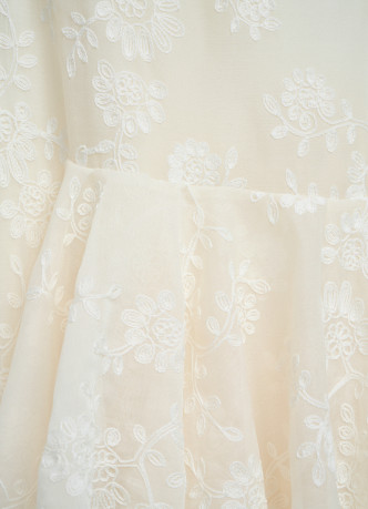 Платье макси с воланами