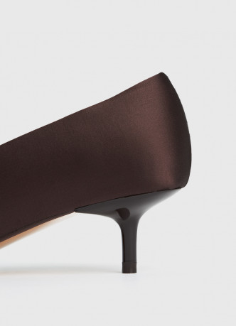 Сатиновые туфли-лодочки