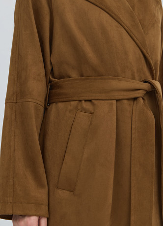 Замшевый тренч