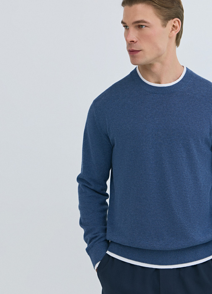 Джемпер с имитацией футболки