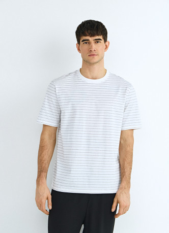 Футболка из хлопка в полоску