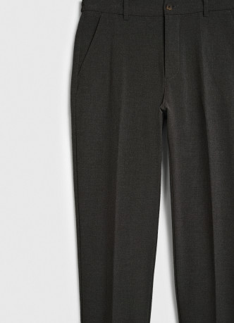 Прямые брюки с эластичным поясом