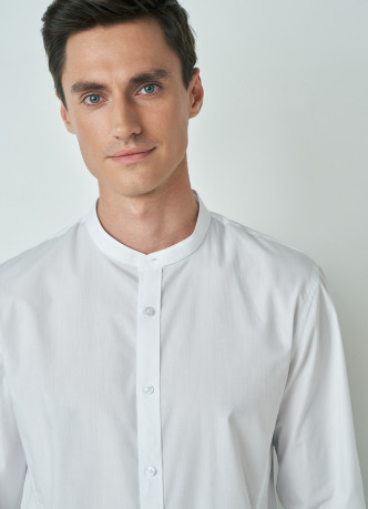 Рубашка с воротником-стойкой