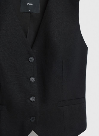 Жилет на пуговицах