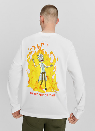 Лонгслив с принтом Rick and Morty