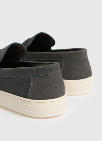 Лоферы из искусственной замши