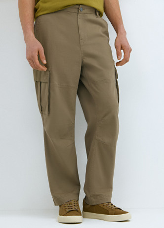 Брюки карго из твила