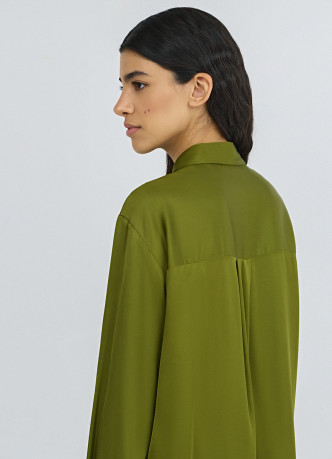 Сатиновая блузка из вискозы