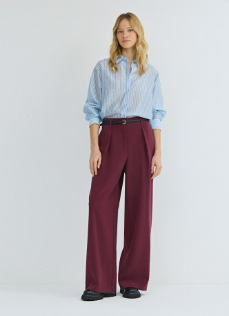 Блузка из лиоцелла в полоску