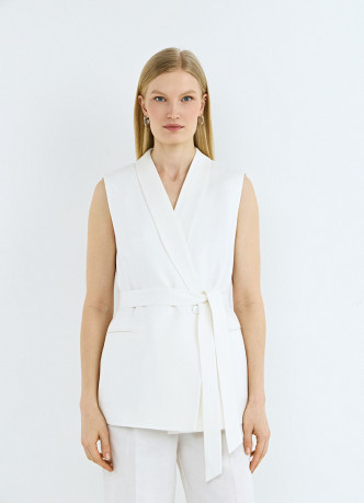 Удлиненный жакет на запах