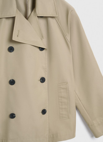 Укороченная куртка-тренч