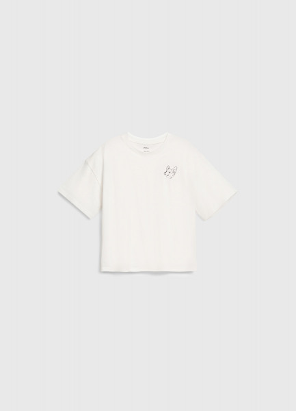 

Футболка пижамная с принтом для девочек, Белый