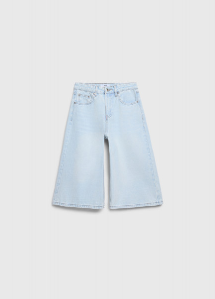 

Шорты-бермуды из денима для девочек, Голубой