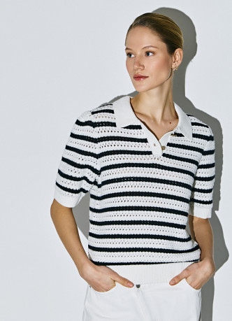 Поло структурной вязки