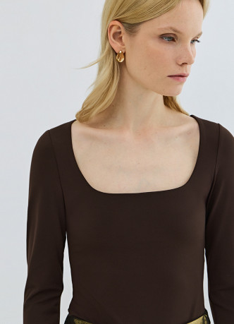 Боди с длинным рукавом