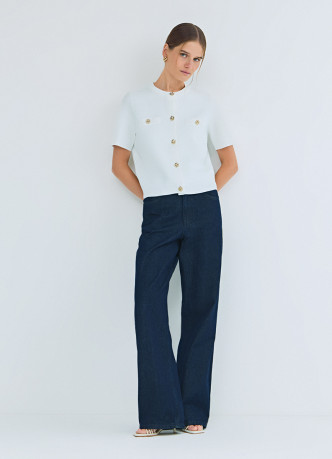 Кардиган с коротким рукавом