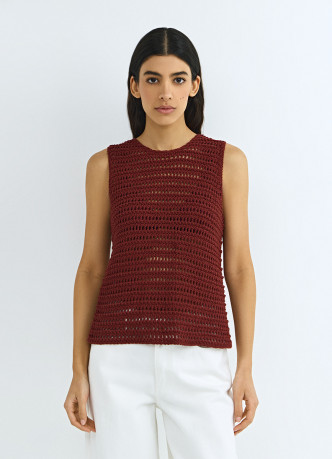 Топ кроше из хлопка